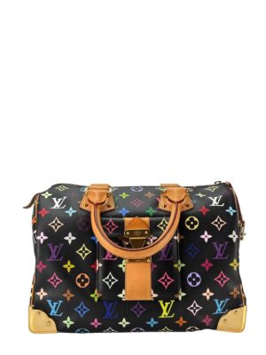LOUIS VUITTON - Black Monogram Multicolor Speedy30