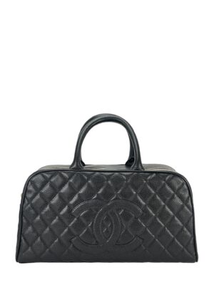 CHANEL - Black Caviar Bowling Handbag