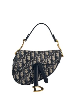 CHRISTIAN DIOR - Navy Trotter Saddle Handbag