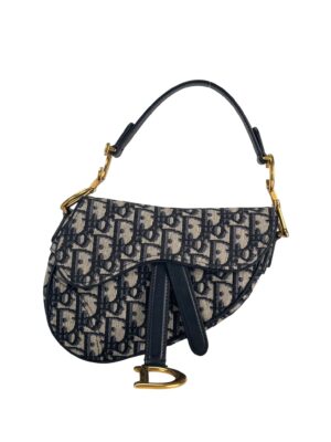 CHRISTIAN DIOR - Navy Trotter Saddle Handbag